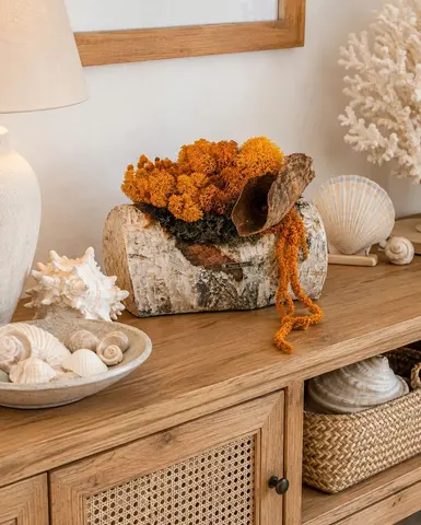 AMBER DECOR - Preserved Moss Arrangement
