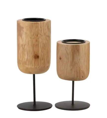 MANGO WOOD TEALIGHT SET
