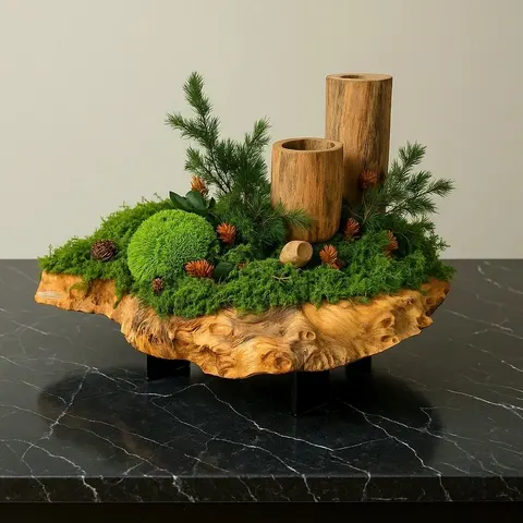 WOODLAND – Preserved Moss Centerpiece