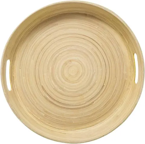 YELLOW BAMBOO TRAY, alternative view